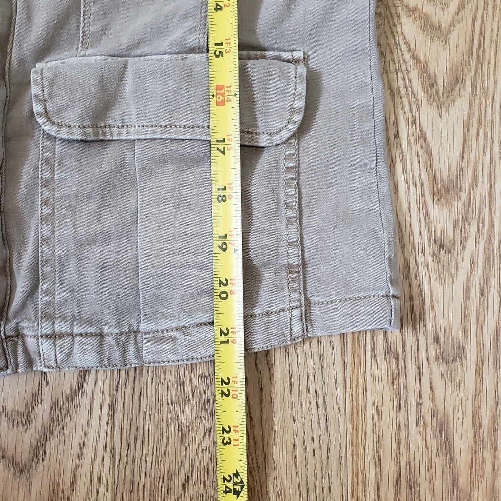 BKE Washed Tan Lace Up Cuffa Utility Jacket size Xtra Small - Picture 2 of 9